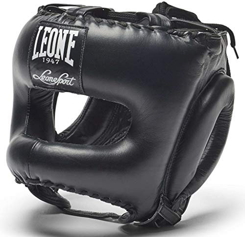 LEONE 1947, Boxhelm, Unisex-Erwachsene, Schwarz, L/XL, CS433