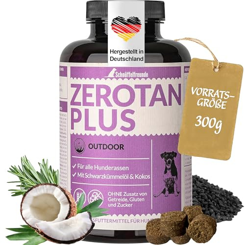Schnüffelfreunde Zerotan Plus I Mit Schwarzkümmelöl und Kokosöl - Snack für Hunde (300g - ca. 360 Stück)