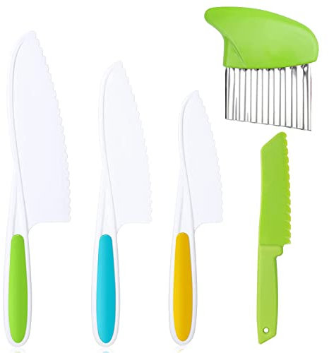 Set Pentole Bambini, Utensili Da Cucina Per Bambini Utensile Da Taglio Per Pasta Taglio Gioca Cibo Per Pane Torta Frutta Verdura 5 Pezzi