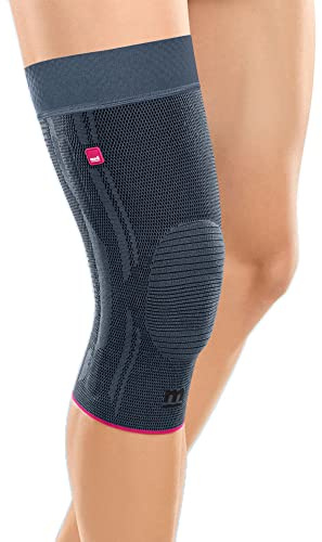 medi Genumedi - Kniebandage mit Haftband - silber - Größe VIII extraweit - Bandage zur Weichteilkompression - Beidseitig tragbar