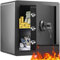 VEVOR Caja Fuerte de Seguridad 51 L Con Teclado Digital y 2 Llaves, Armario de Acero Con Bolsa Ignífuga Para Proteger Dinero, Oro, Joyas, Hotel, 400x330x430 mm