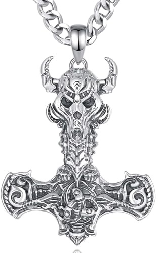 EUDORA Harmony Ball Wikinger Lebensbaum Kette für Damen Herren S925 Sterling Silber Runen Yggdrasil Valknut Vegvisir Halskette Drachen Anhänger Nordische Mythologie Amulett Odin Schmuck für Frauen