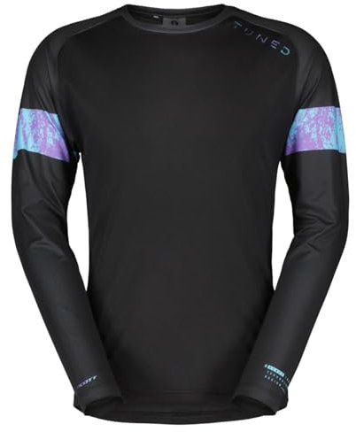 SCOTT Trail Tuned DH Fahrrad Trikot lang schwarz 2024: Größe: XL (54/56)