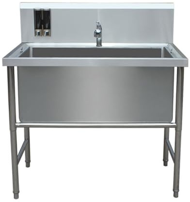 Hundebadewanne aus Edelstahl,Hundepflegewanne für Haustiere,Hundebadewanne Edelstahl Haustierpflegewanne,Tierbad Hunde Katzen Haustiere Badewanne,für Tierklinik Haustiere-Schönheitssalon(31in/80cm)