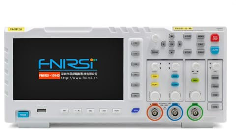 FNIRSI -1014D Desktop Oscilloscope 100Mhz Dual Channel 1GSa/s 2 in 1 Digital Oscilloscope 10MHZ Signal Generator - UK Model