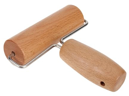 MAGICLULU Mattarello in Legno Di Qualità - Ideale Per Stendere Cuocere Preparare Pizza Crostate Ravioli Antiaderente E Portatile