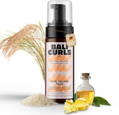 Bali Curls Mousse Légère Volume pour Boucles et Cheveux Volumineux Tenue Extra et Résultats Durables