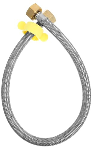 POPETPOP 2pièces Flexible Tuyau Eau Acier Pour De Cuisine Et Salle De Bain Raccordement Fuite Compatible Plupart Des Standards