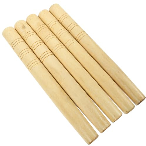 BESTonZON 5pcs Wooden Handles Replacement for Farm Tools Wood Tool Handles for Shovel Hoe for Garden Hoe