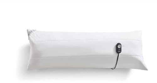 54 Inch Heated Body Pillow with Temperature Controller – Full-Length Support Pillow with 3 Heat Settings, Plush Fill, Auto-Off, and Muscle Pain Relief