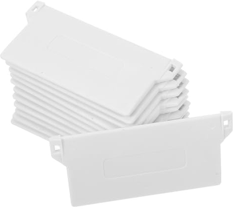 HONITANO 12 Stück Zubehör Für Jalousien Groß Vertikale Blau Hängend Jalousien Unten Weiß Plastik