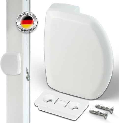 NIMA PARTS Balkontürgriff weiß – Terrassentürgriff inklusive Schrauben | Made in Germany - UV & wetterfest
