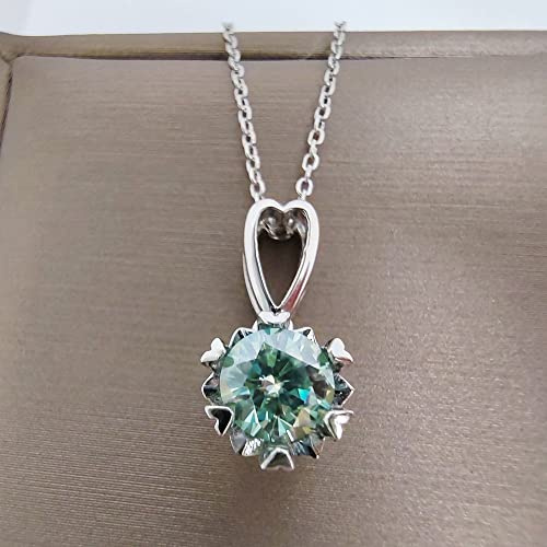 1 karat moissanite silverhalsband med s925 damsmycken