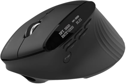Acer Smart Fit - Maus - vertikal - ergonomisch - Laser - 10 Tasten - kabellos - 2.4 GHz, Bluetooth 5.0 - kabelloser Empf?nger (USB)