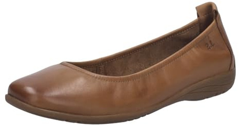 Josef Seibel Women Classic Ballet Flats Fenja 01, Ladies Ballet Flats,Width G (Regular),Flats,Summer Shoe,Slip-on,Sporty,Brown (Camel),41 EU / 7 UK