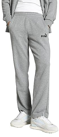 Puma Ess Logo Pants Tr Op Srl Pantaloni, Grigio (Medium Gray Heather 82), L Uomo