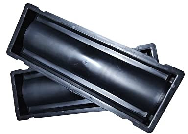 FHONYX 2 PCS stampi in cemento 50x16x6cm, deflusso del trogolo, grondaie di drenaggio, drainage, giardino dei prati, decorazione del giardino, percorso, DIY, pavimentazione, riutilizzabile