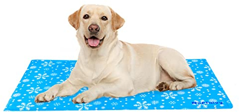Nepfaivy Cama Refrescante Perro Grande - Cama Perro Verano, Manta Fria para Perros y Gatos, 90x50cm