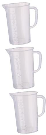 Garneck 3 Pz misurini versare misurino misurazione della tazza misurino piccolo tazza di miscelazione contenitore per la misurazione dell'olio chiaro tazze liquido contenitori per alimenti