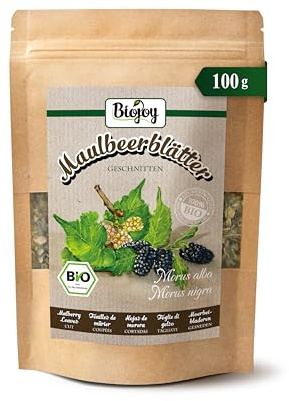 Biojoy Té de hojas de morera BÍO (100 g), secas y cortadas (Morus alba, Morus nigra)