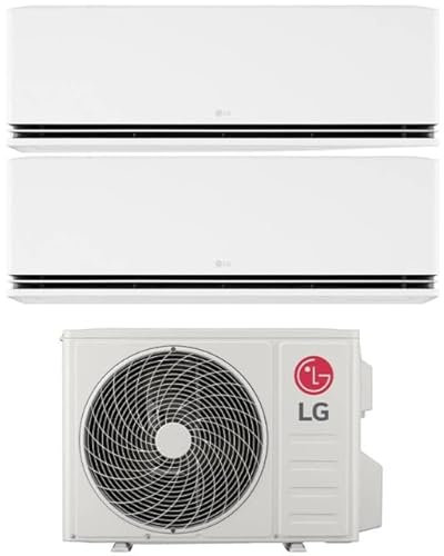 Climatizzatore Condizionatore LG DUALCOOL Deluxe wifi dual split 9000+12000 btu inverter R32 MU2R15 in A+++ in Pompa di Calore