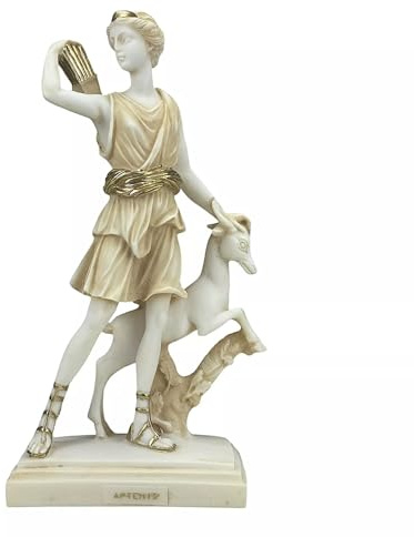 Diana of Versailles Griechische Göttin Artemis Patina Statue Louvre 25 cm