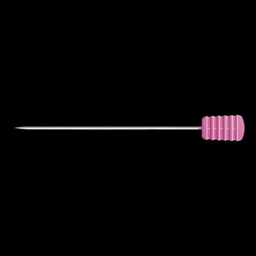Taylor Seville Originals Magic Komfortgriff Flachkopf Extra Lange Stecknadeln - Rasiermesserscharfe Spitze mit Hitzebeständigem Griff, Rosa, 0.6 x 56mm - 50 Stücke