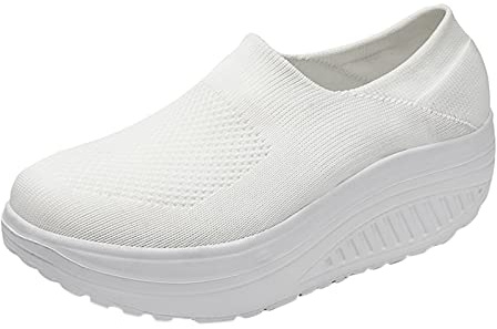 Scarpe da Ginnastica Donna Comode Casual Scarpe da Casa Senza Lacci Traspiranti Slip on Sneakers Donna con Suola Morbida Punta Chiusa Scarpe da Corsa Camminare Barca Scarpe da Ginnastica