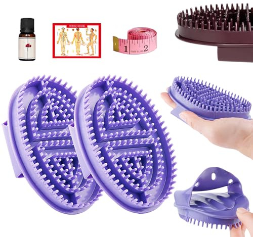 Upgrade Meridian Brush Massage Body, 2025 New Full Body Relaxation Handheld Massage Comb Meridian Brush, Portable Beauty Salon Professional Custom Meridian Comb (Purple)