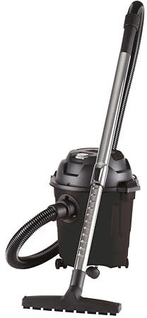 Daewoo 10L Wet & Dry Vacuum Cleaner – Compact Cylinder Vacuum with 1000W Motor, Telescopic Tube, Floor Tool & Crevice Nozzle for Home, Garage & Car Cleaning – Black