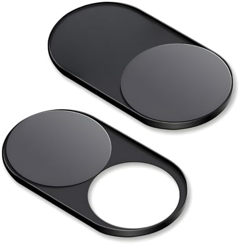 CloudValley Upgrade Magnetische Webcam-Abdeckung | [2er-Pack] 0,023 Zoll Metall Kamera Cover Slider Schieber für Mac, iPad, Air, Laptop, PC, Tablet – Privacy Blocker