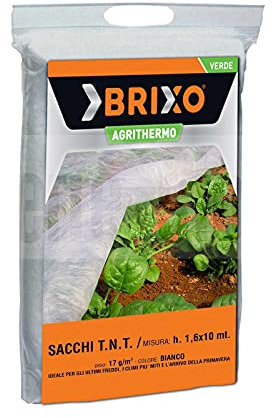 Telo antighiaccio copri piante antigelo traspirante in tnt thermo contro il freddo per piante alberi cm h1.6 x 10 mt