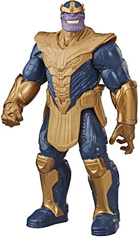 Avengers Marvel Titan Hero Series Blast Gear Deluxe Thanos Action Figure,Toy, Inspired ByMarvel Comics, For Children Aged 4 And Up,Blue, 30-cm