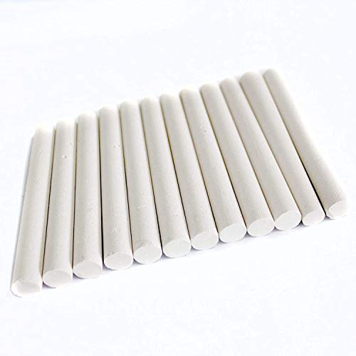 JMS we create smile Chalk 12 Sticks - Playground Pub Art Craft Kids School Black Board Chalks (White)