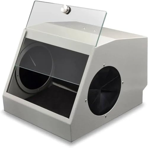 GJBMXSM Dental Grinding Polishing Box, Lapping Protector Sandblasting Dust Proof Box, Dental Sandblaster Dust Collector Box, Lab Sandblaster Vacuum Dust Extractor