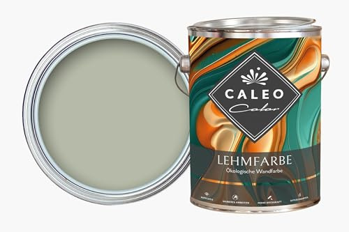 Caleo Color Jade Clay Paint, 2.25 Litres, Ecological Wall Paint for Living Room etc. High Coverage, Drip-Free, Odourless