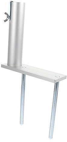 Mipcase Ancoraggio per Ombrellone da Esterno Staffa in Alluminio Inossidabile Puntale Versatile per Ombrellone Facile da Usare per Aste da 30 Mm Resistente alle Tempeste
