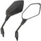 Letgoing Motorcycle mirrors E9 approved motorbike rear view mirrors M10 thread 360° swivelling clear view universal for ATV/scooter/moped//e-bike