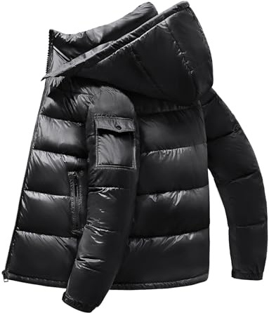 heekpek Chaqueta Hombre Invierno Abrigo Chaqueta Acolchada de algodón Repelente al agua Cazadora Para Hombre Termica Parka de Esqui Snowboard