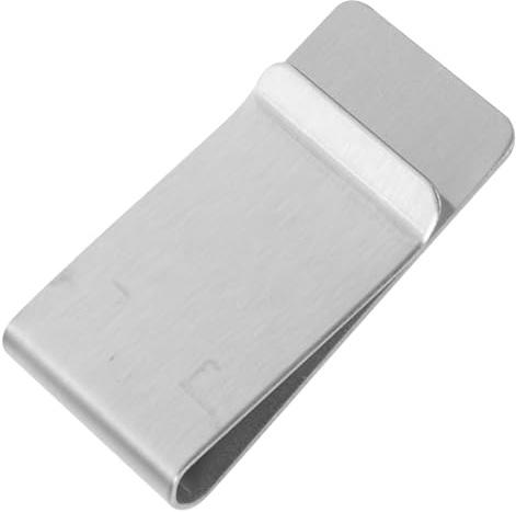 Hoement Pinzas Compacto Billetes Acero Cara para Inoxidable de Doble Diseño Elegante y Tamaño Que en Bolsillo Delantero para Hombres y Mujeres