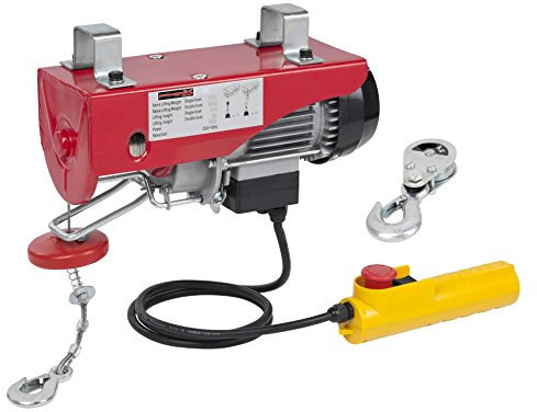 Argano elettrico 540W - 125/250 KG - 18/9 MT doppia carrucola