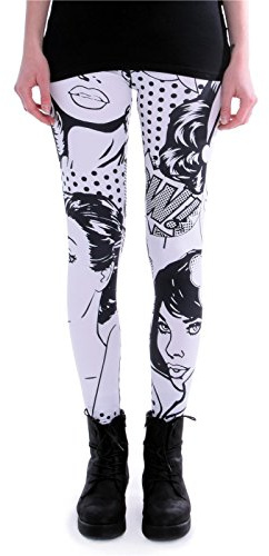 cosey Kvinnors komiska leggings, Einheitsgröße