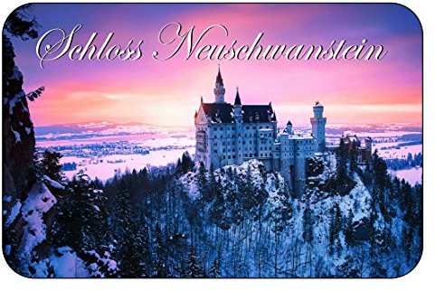 Cadora Magnetschild Kühlschrankmagnet Schloss Neuschwanstein IV