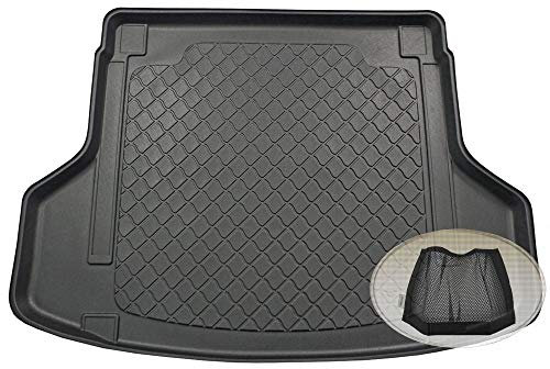 ZentimeX Z3289808 Gummierte Kofferraumwanne fahrzeugspezifisch + Klett-Organizer (Laderaumwanne, Kofferraummatte)