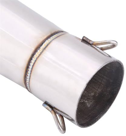 Silenziatore Moto Universale Scarico Marmitta Terminali di Scarico da 51mm Scarico Moto Tubo In Acciaio Inox Tubo Sostituzione Punta del Tubo di Scarico Tubo Silenziatore di Scarico Tubo Coda Scarico