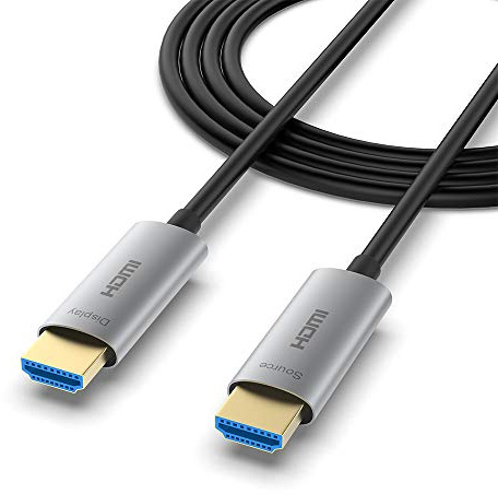 ATZEBE Cavo HDMI Fibra Ottica - 2 m, Cavo HDMI 4k Supporta 4K@60Hz HDR, 4: 4: 4, 18Gbps ad Alta Velocità, 3D, ARC, HEC, CEC, HDCP 2.2