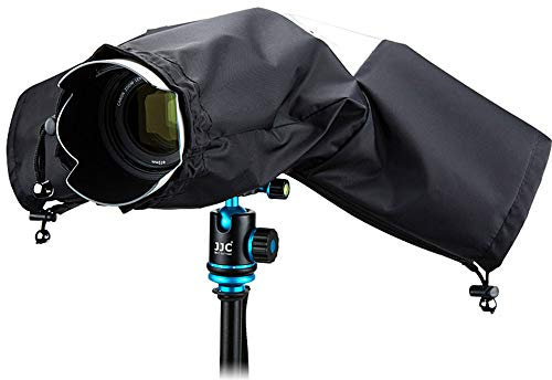 JJC Nylon Caméra Couverture Anti-Pluie Housse Protection Imperméable pour Fujifilm Nikon Canon Sony DSLR Appareil Photo Reflex