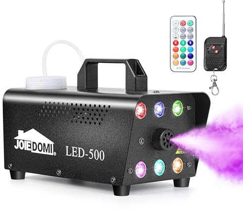 Joiedomi Halloween Fog Machine with 13 Colors, 500W Halloween Smoke Machine with 4 light modes & Wireless Remote Control for Parties Decoration Holiday Events, Wedding (Not Included Atomized Liquid)