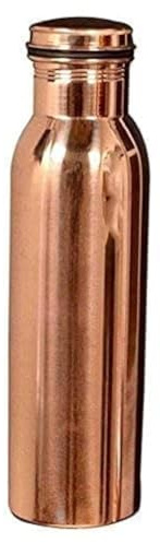 PR INTERNATIONAL Pure Copper Plain Water Bottle with Lid 750ML