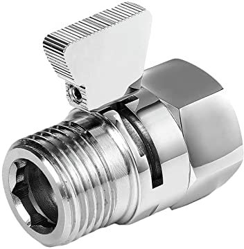 Absperrventil 1/2 zoll, Dusche Head Absperrventil, Duschkopf Ventil, Absperrventil, Wasser Absperrventil, für Duschköpfe, Handbrausen, Brausearme